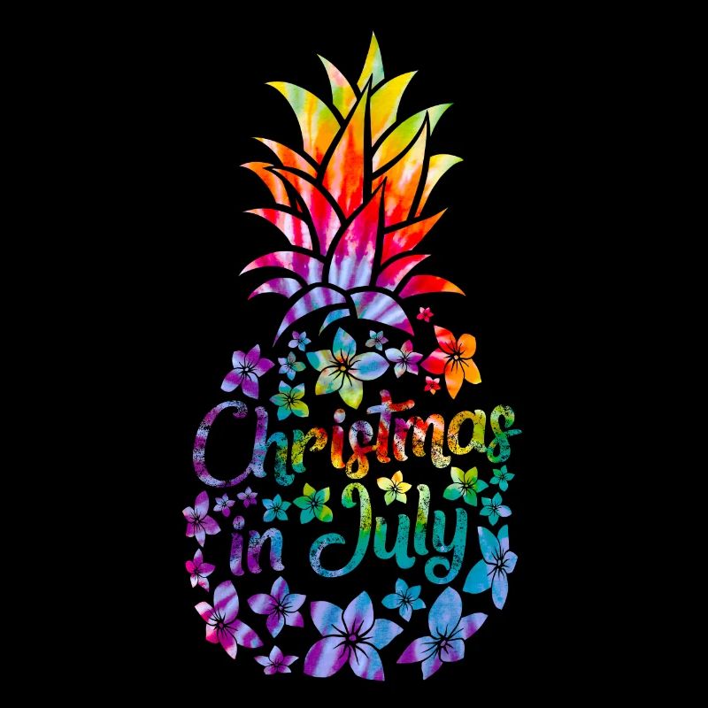 Noël en juillet Plage colorée d’ananas été