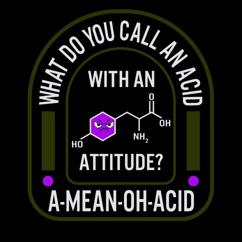 Une chemise Mean Oh Acid Element, Drôle d’acide aminé