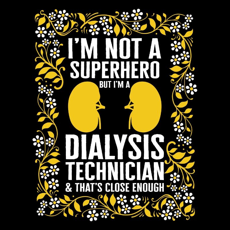 Dialyseschwester Shirt, ich bin kein Superheld, aber ich bin