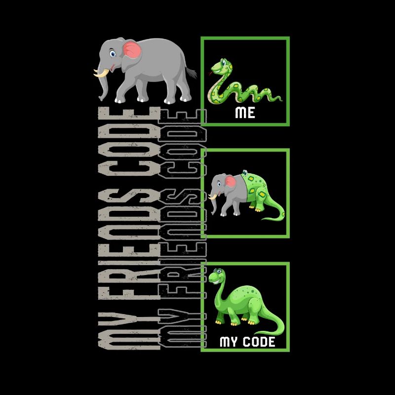 Chemise Programmeur, My Friends Code Tee, Drôle