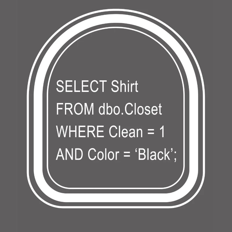 Programmierer-Shirt, Structured Query Language Tee,