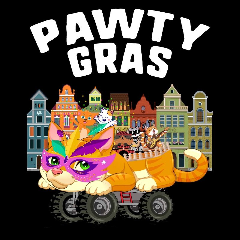 Chemise de Mardi Gras, Pawty Gras flotteur en forme de géant
