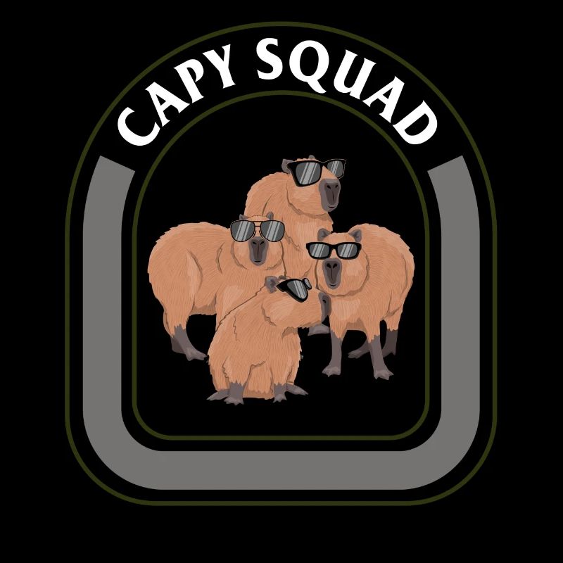 Capybara chemise, Capy Squad Tee, cadeau pour
