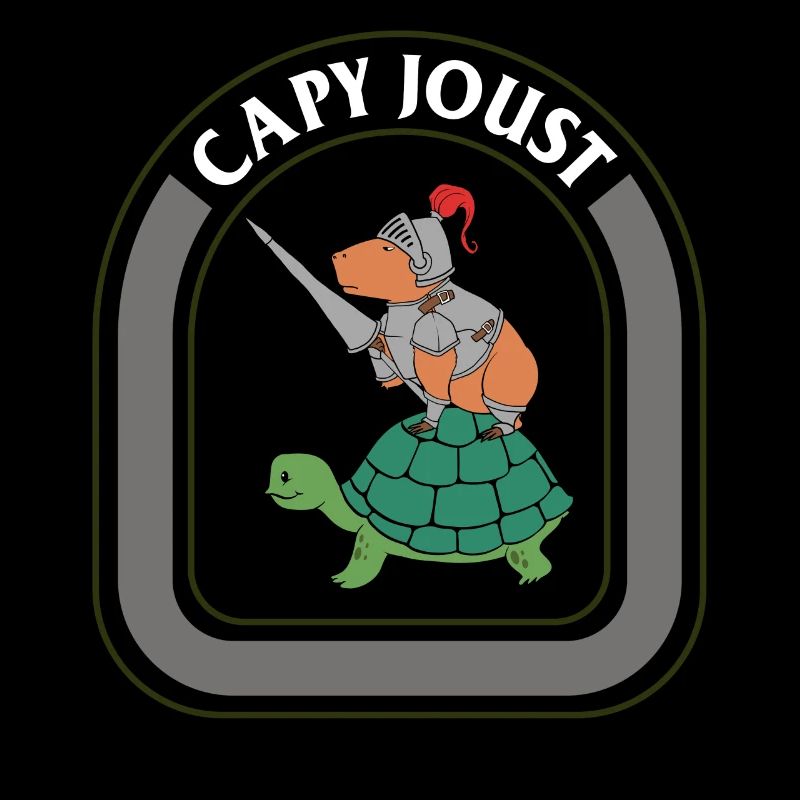 Capybara Shirt, Capy Joust Tee, Gift For Joust