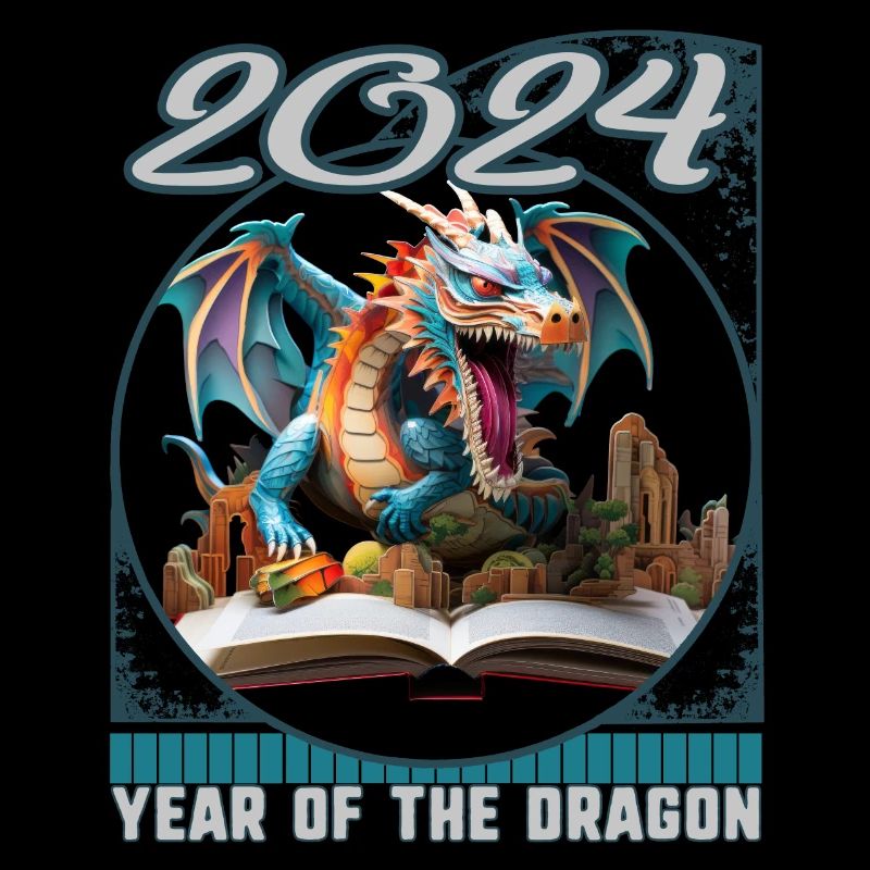 Chinesisches Neujahrs-Drachen-3D-Pop-Up-Buch Drache