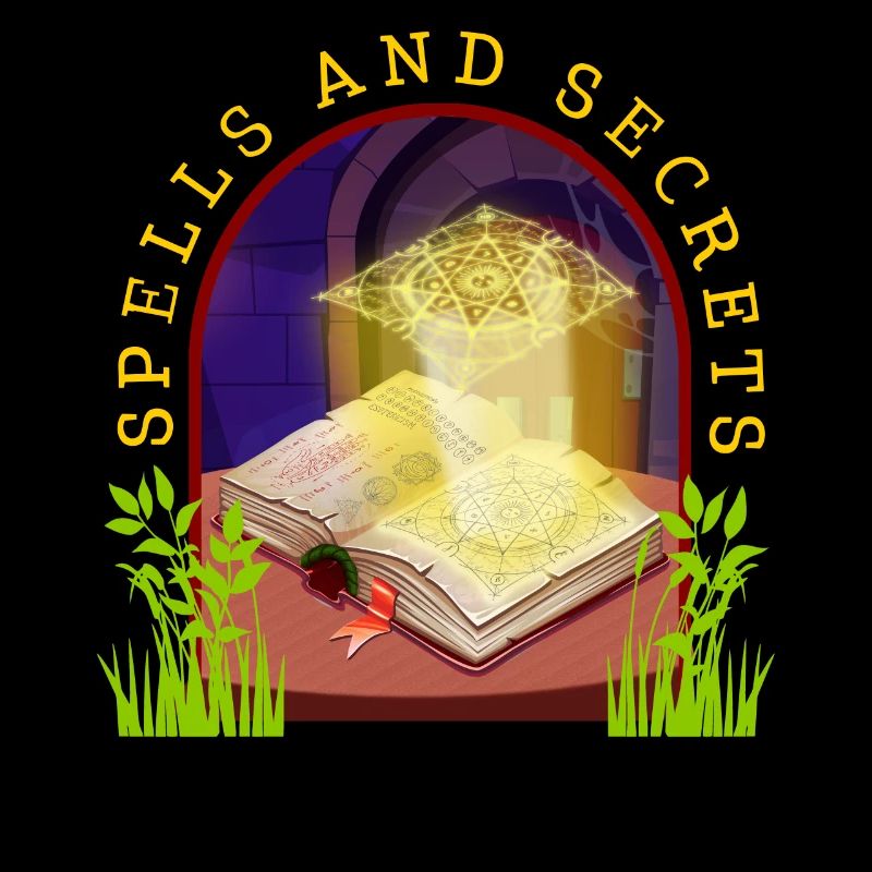 Gothic Shirt, Spells And Secrets Spellbook Tee,