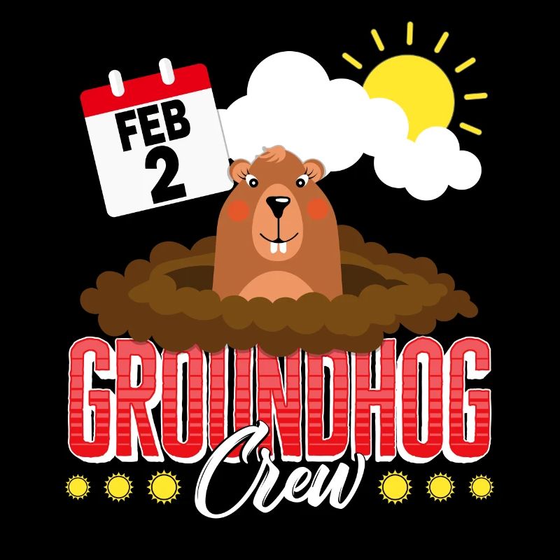 Groundhog Shirt, Groundhog Crew Predicting Spring