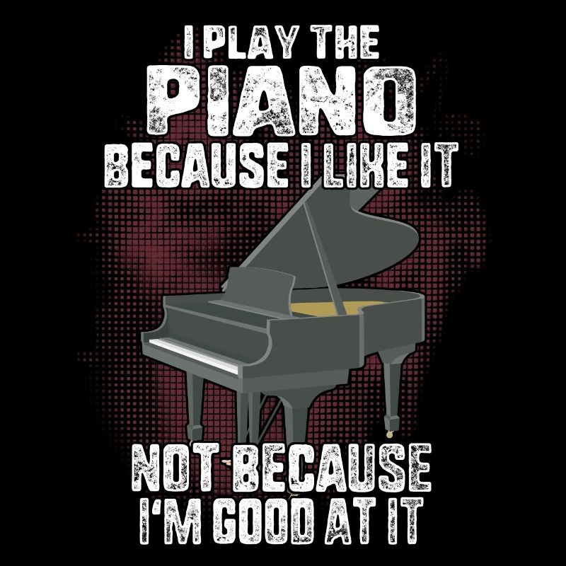 Je joue du piano parce que je l'aime pas parce que