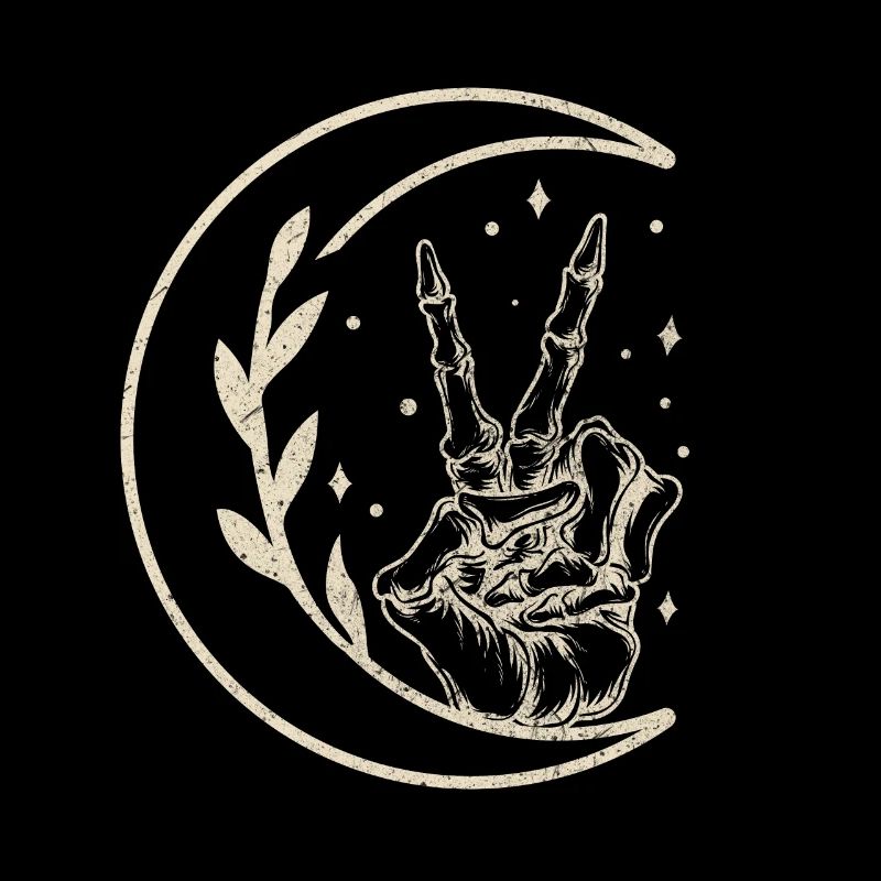 Skeleton Peace Hand, Peace Sign, Skeleton,