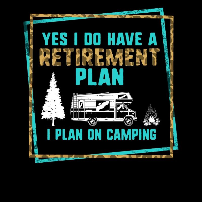 Chemise de camping de retraite, Cadeau de camping, Camping