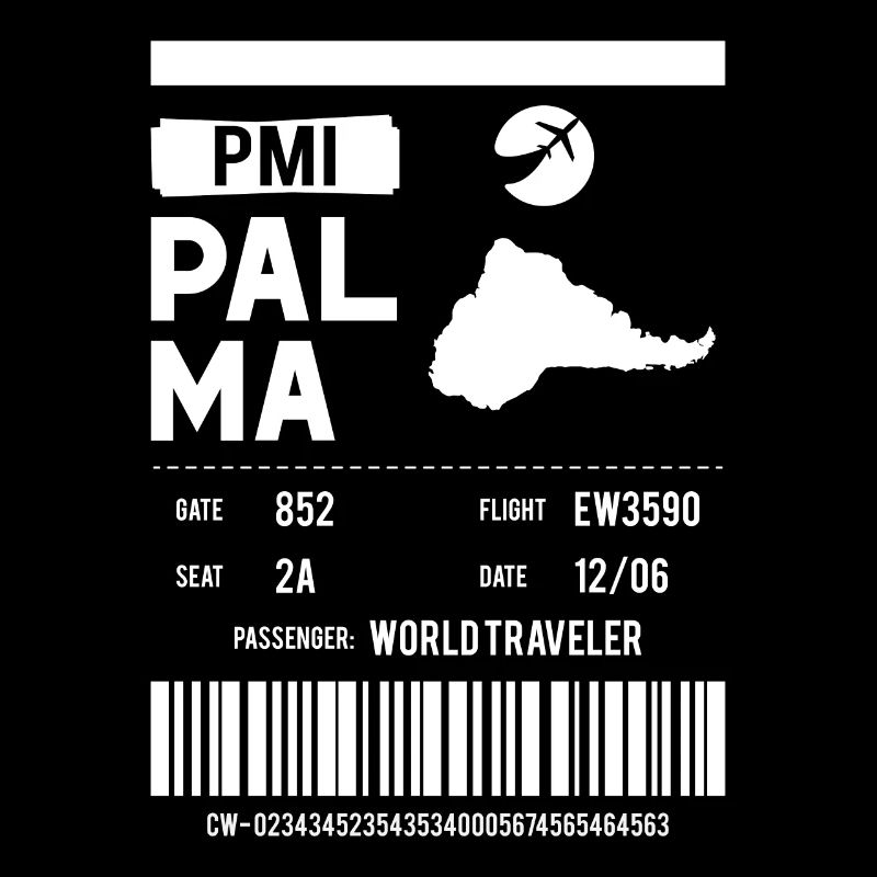 Palma de Mallorca Billet d’avion Slogan