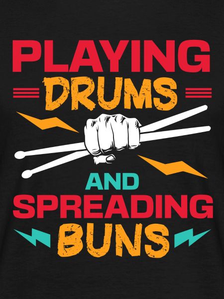 Playing Drums And Spreading Buns Funny Drummer