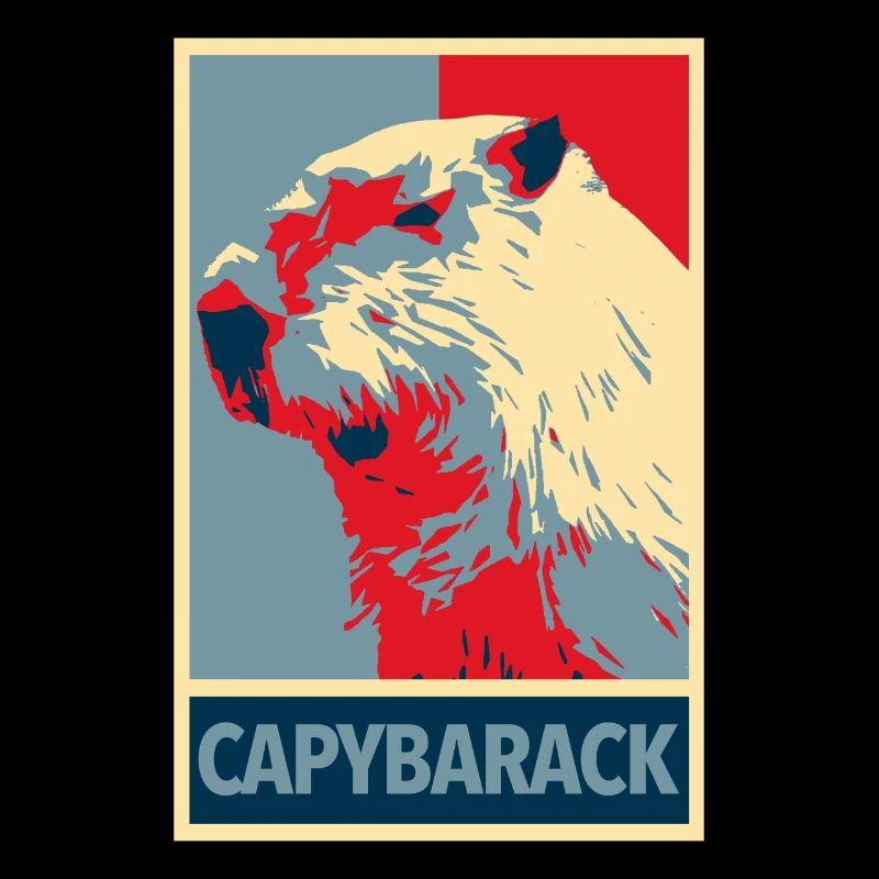 Capybarack - Capybara Hope Poster Style