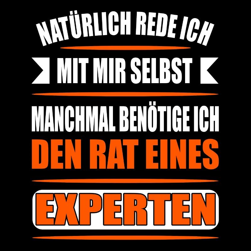 Lustiger Spruch Experte, farbenfroh