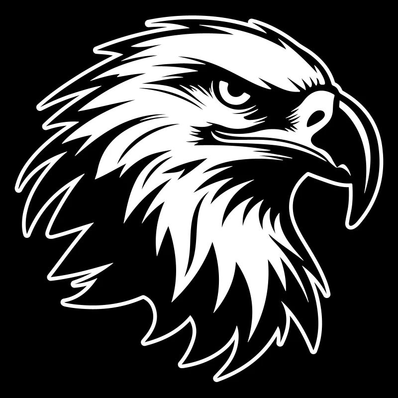 Adler Kopf Greifvogel Silhouette