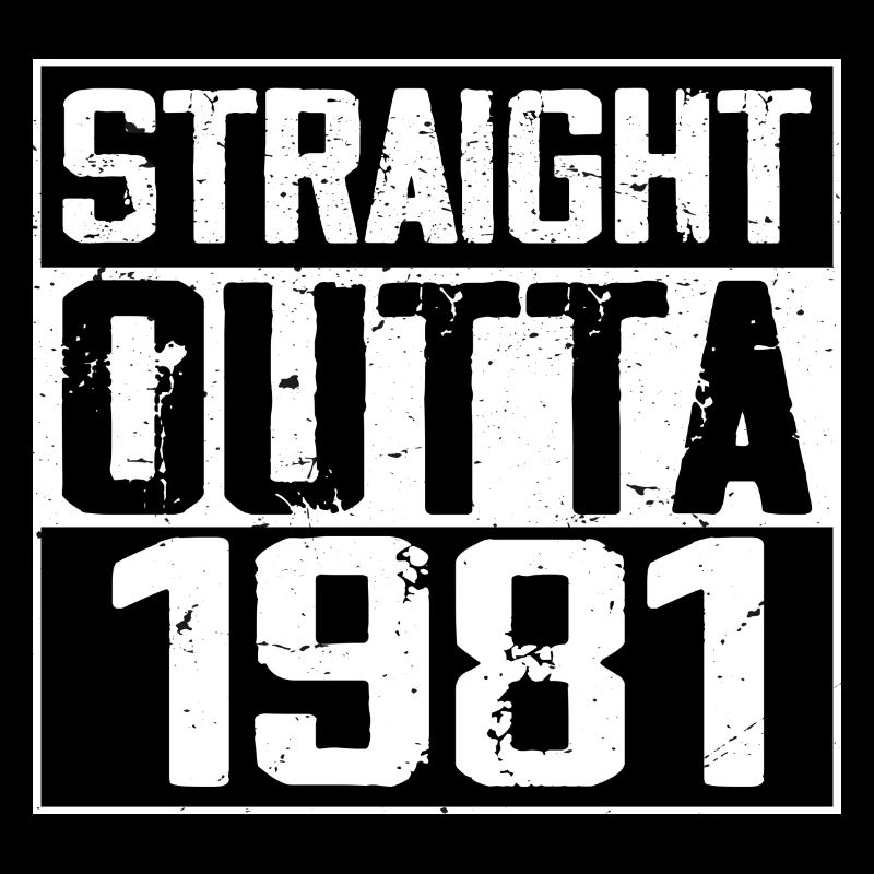 Straight Outta 1981 Retro 1981 Anniversary Gift