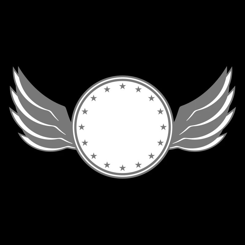 star circle frame round wing ring shield shield