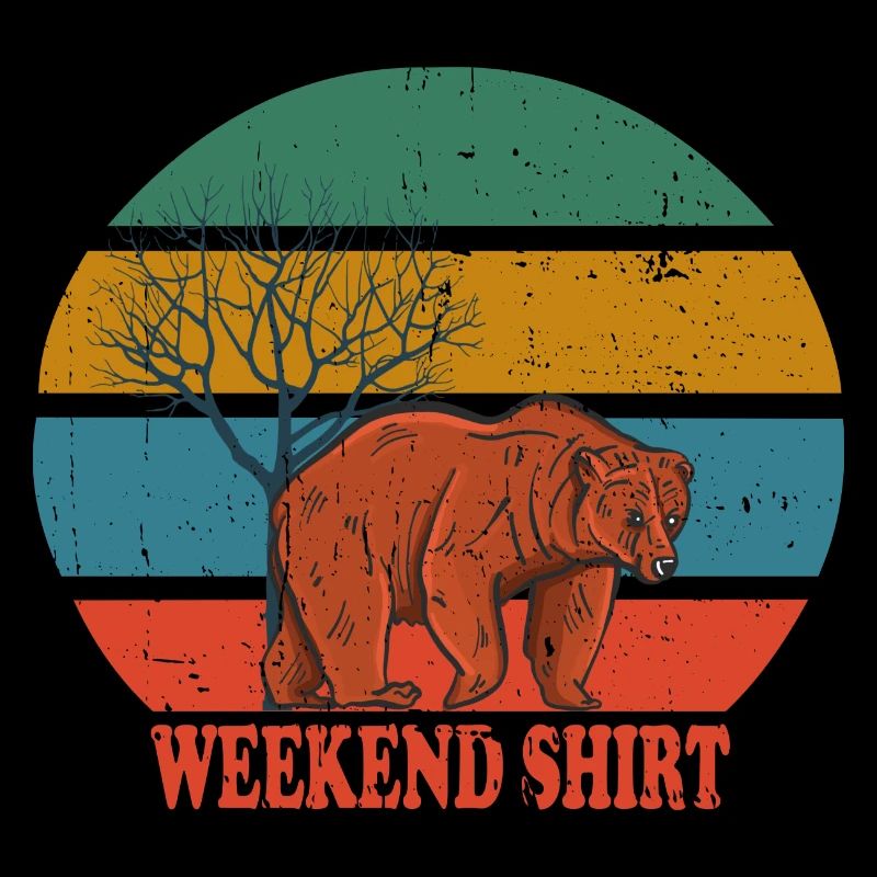 Chemise Retro Bear Weekend