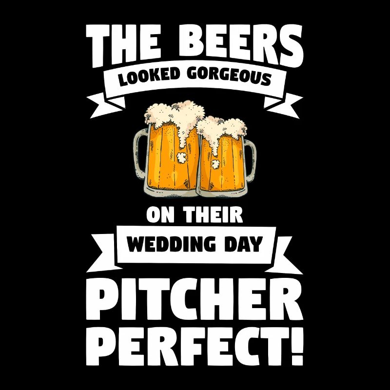 Beers Looked Gorgeous On Their Wedding Day Pitcher