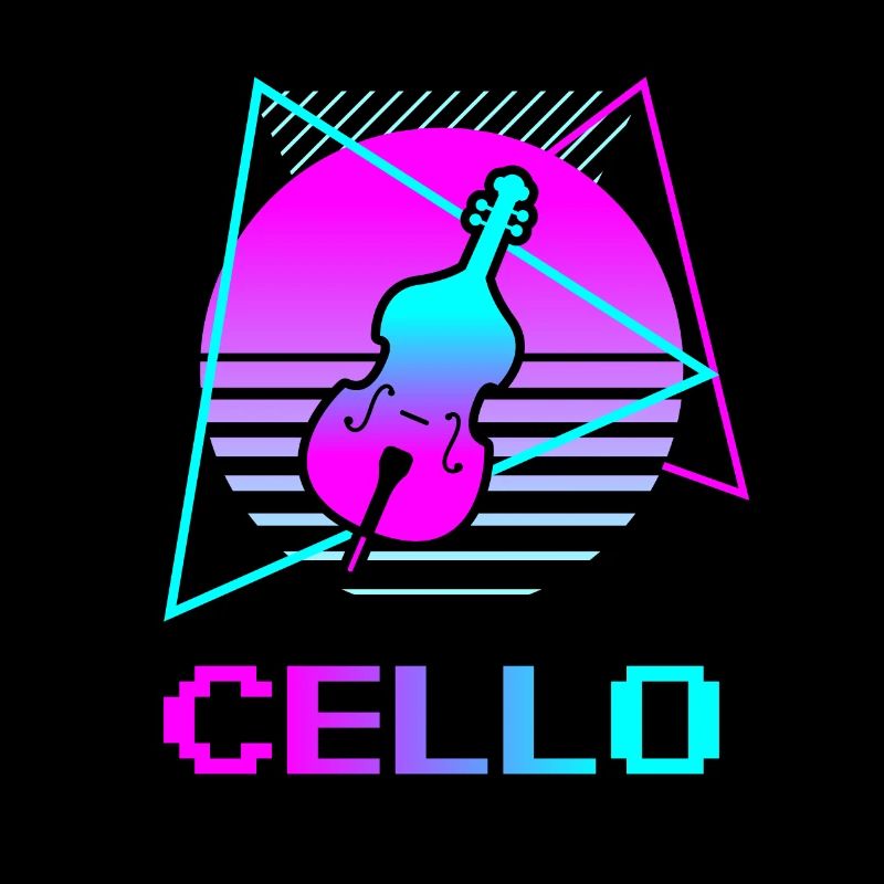 Instrument de violoncelle classique rétro vintage