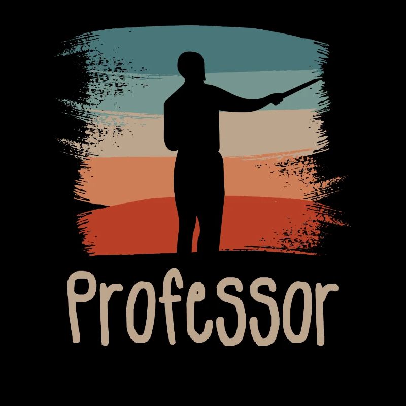 Retro Vintage Professor University Teaching