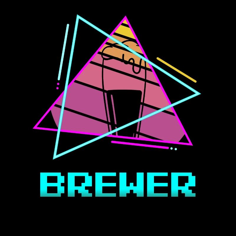 Retro Brewer Beer Brewing