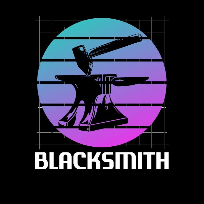 Rétro Vintage Classic Blacksmith Blacksmithing