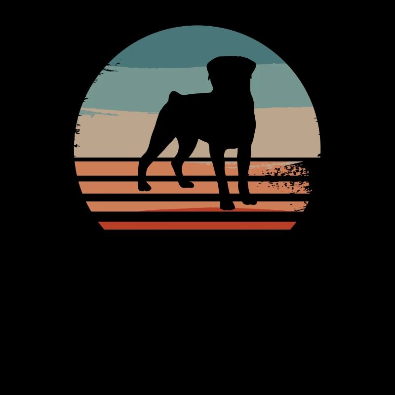 Vintage Retro Rottweiler Rottweilers Dog