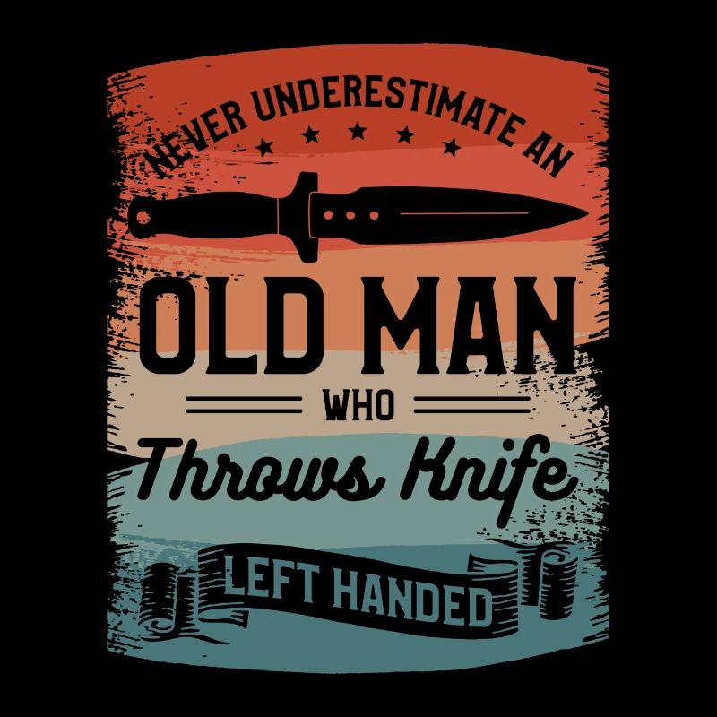 Never Underestimate An Old Man Who Throws Knife