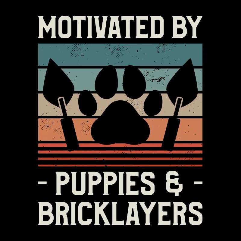 Motivé par les chiots et les maçons maçons
