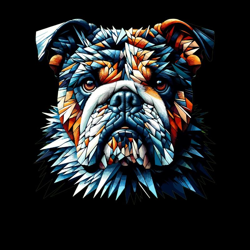 Polygone Art bouledogue bouledogues anglais