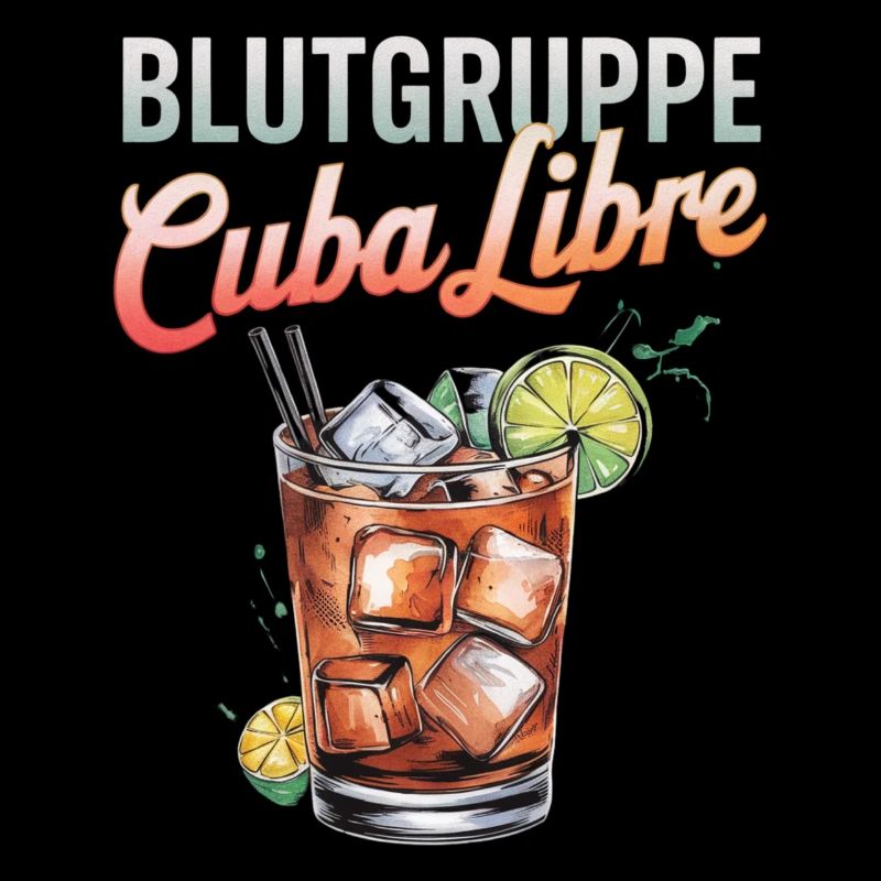 Blood Type Cuba Libre Cocktail Bartender