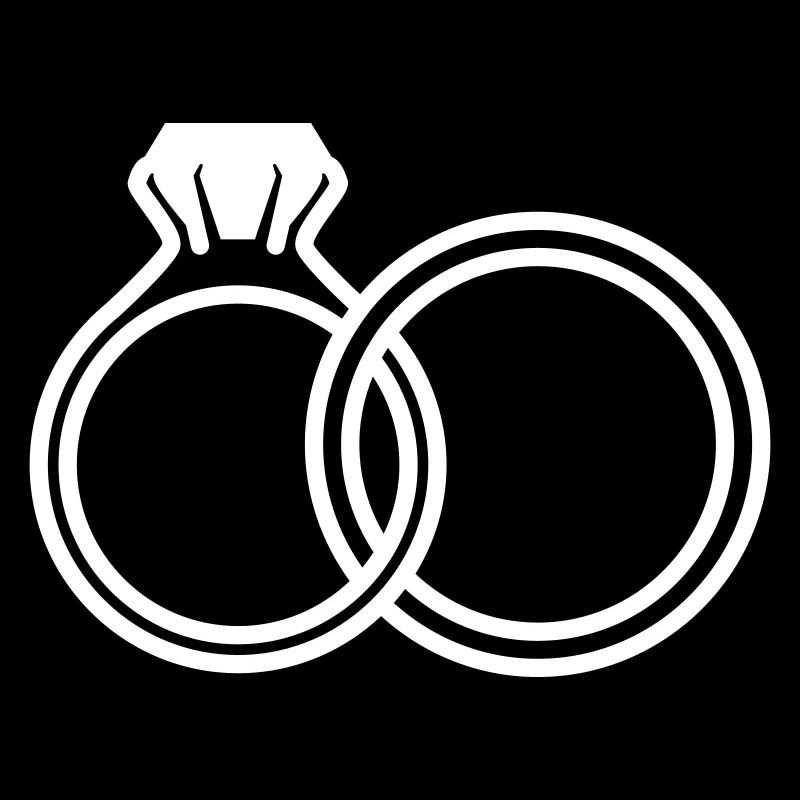 Wedding rings symbol