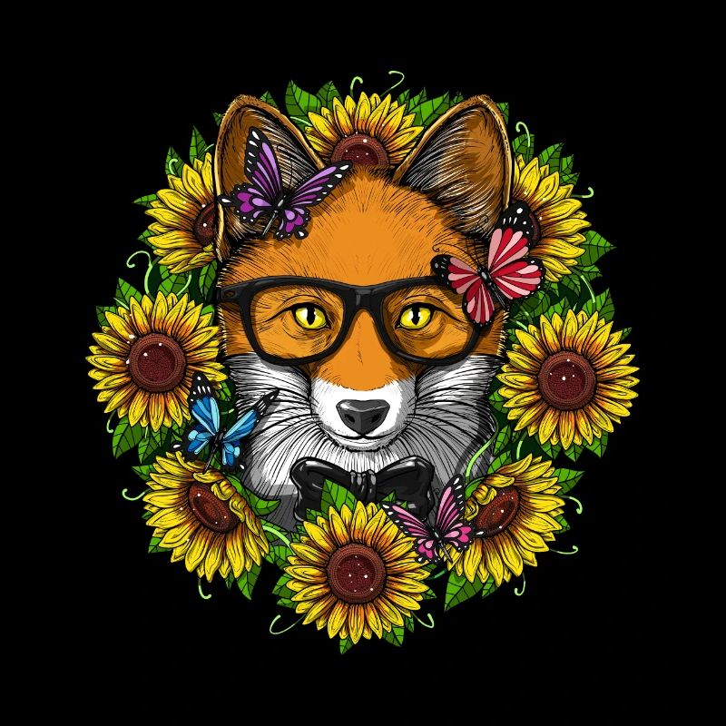 Fox Hippie Sonnenblumen