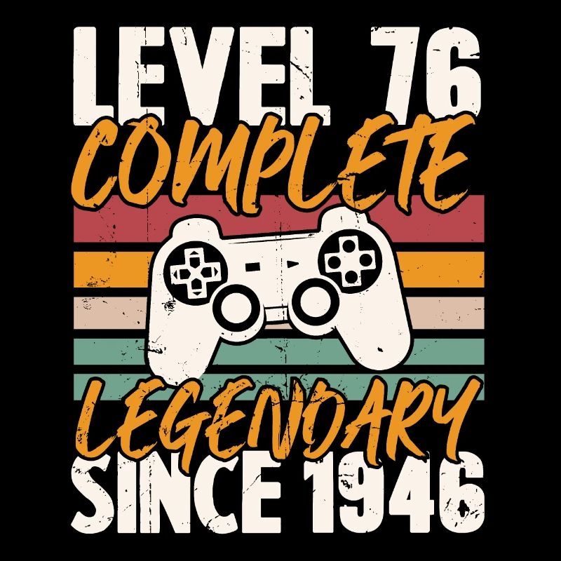 Niveau 76 Complet Vintage Anniversaire 76 Ans