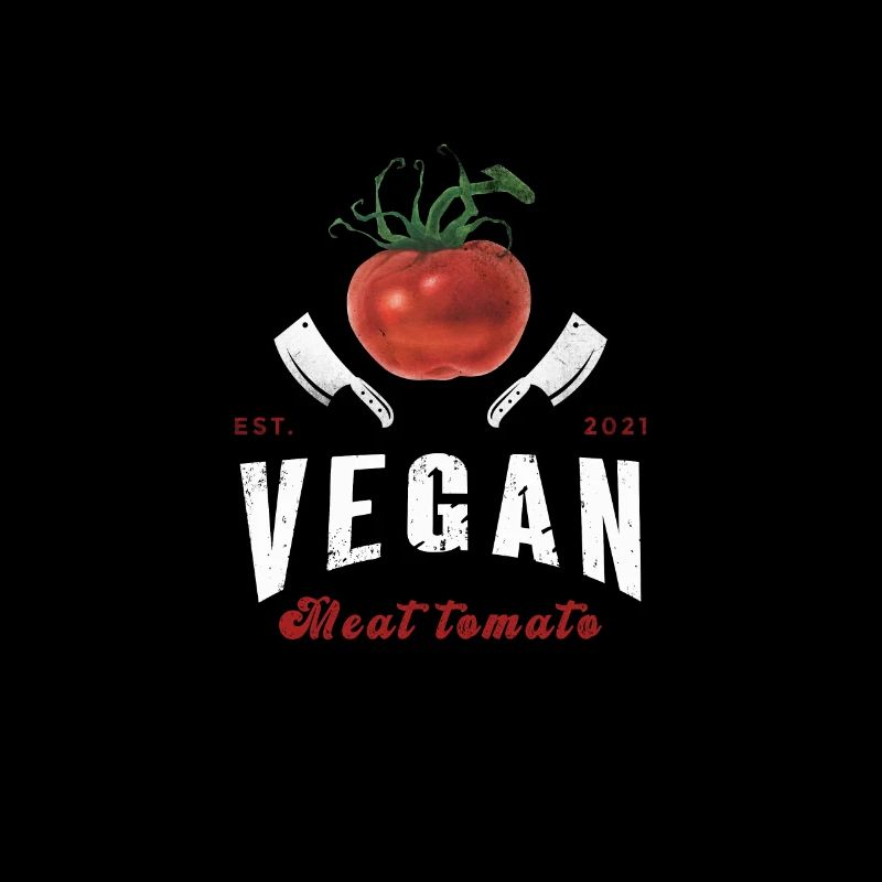 viande de boucher tomate vintage