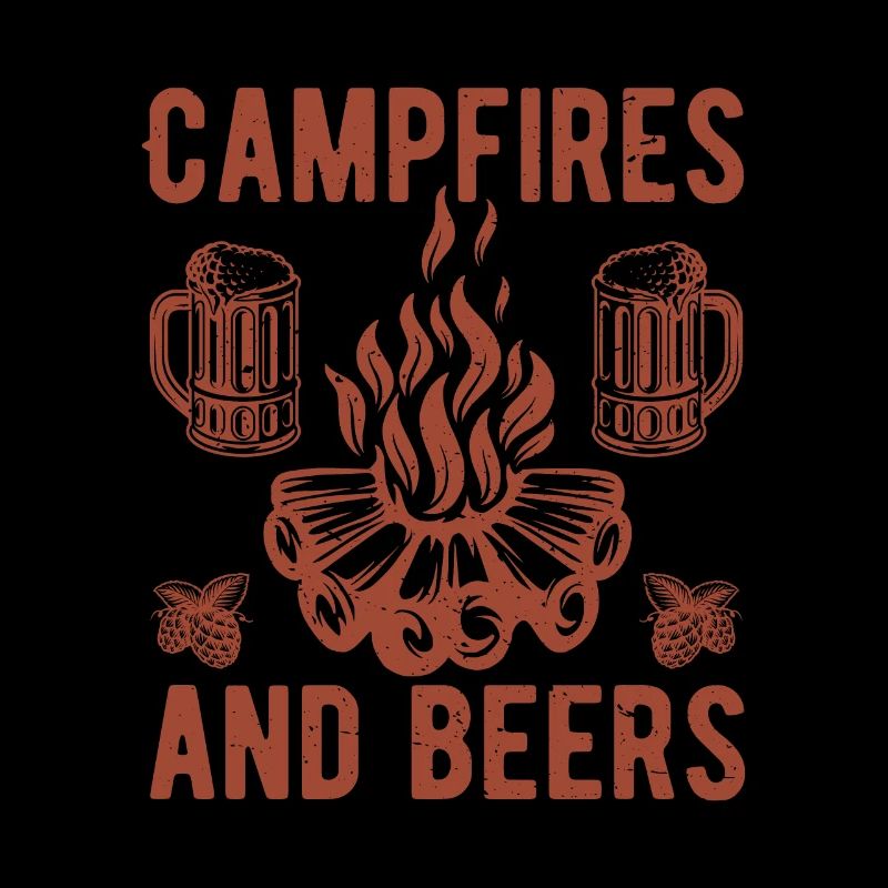 Campfirer And Beers Camping
