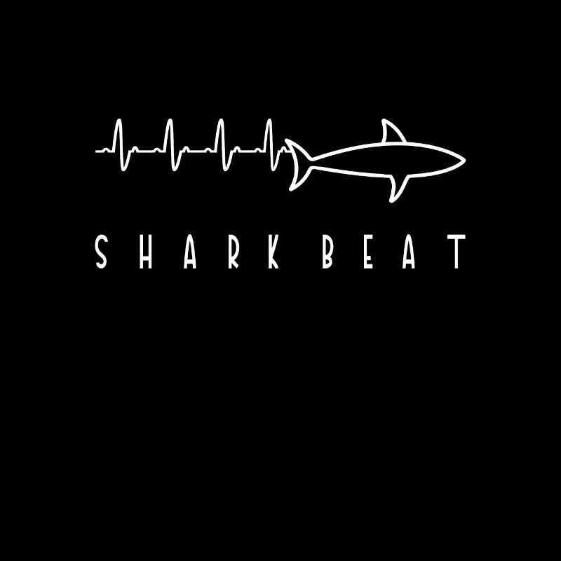 Plongée ECG de fréquence cardiaque de requin