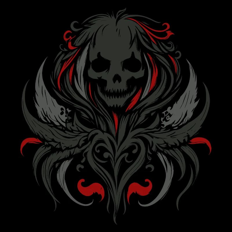 Dämonisches Skull Tribal