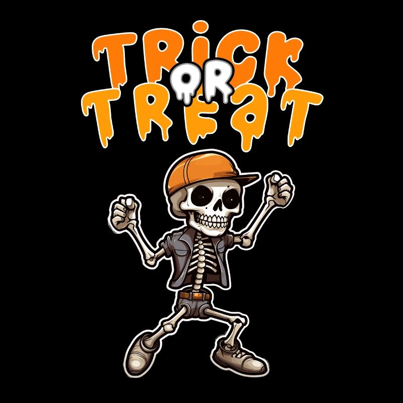 Design d’Halloween, Design de squelette effrayant