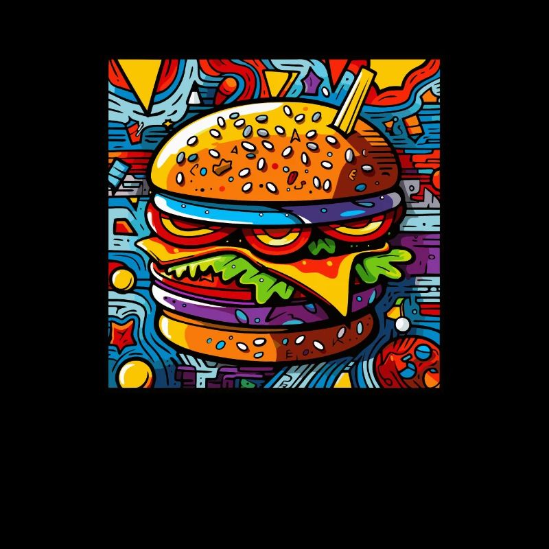 Art coloré Burger