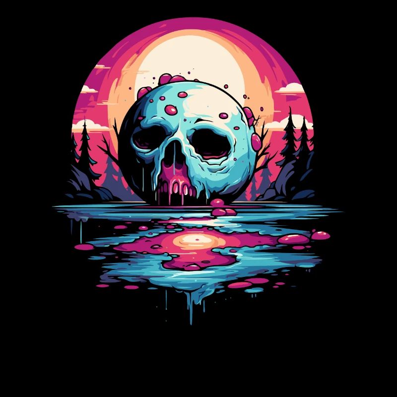Juicy Dripping Sugar Skull Glaze Moon