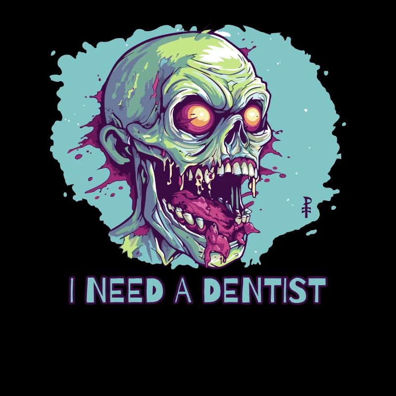 Bad teeth zombie, I need a dentist