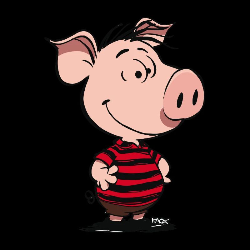 Petit garçon cochon drôle