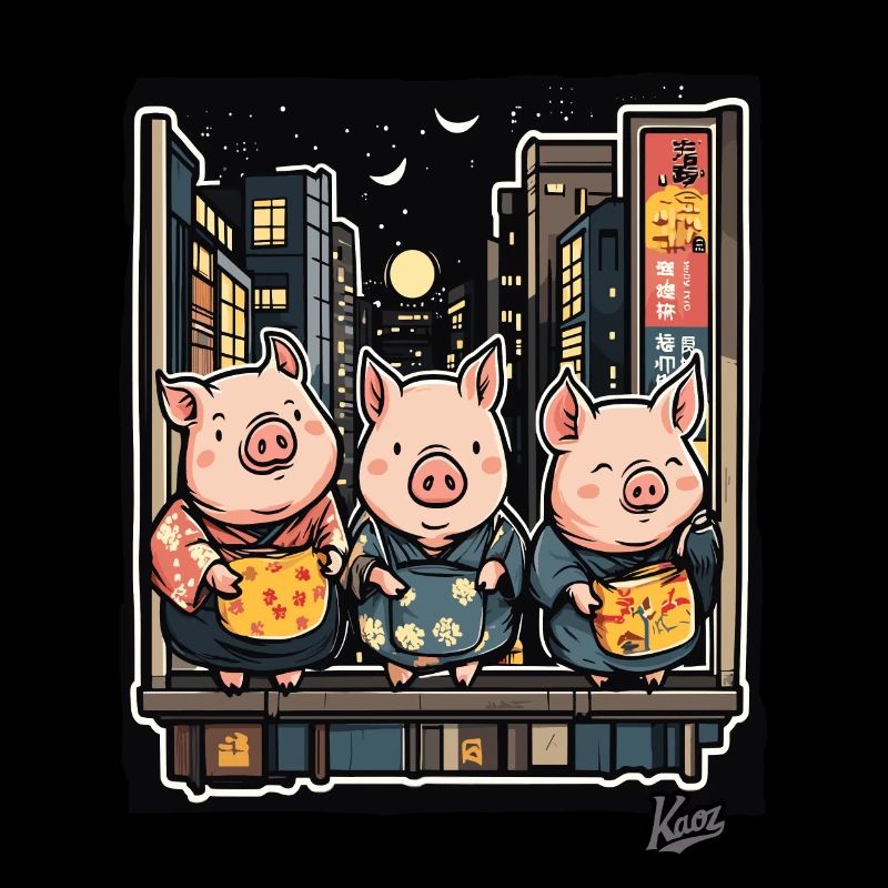 Drôles de cochons à Tokyo