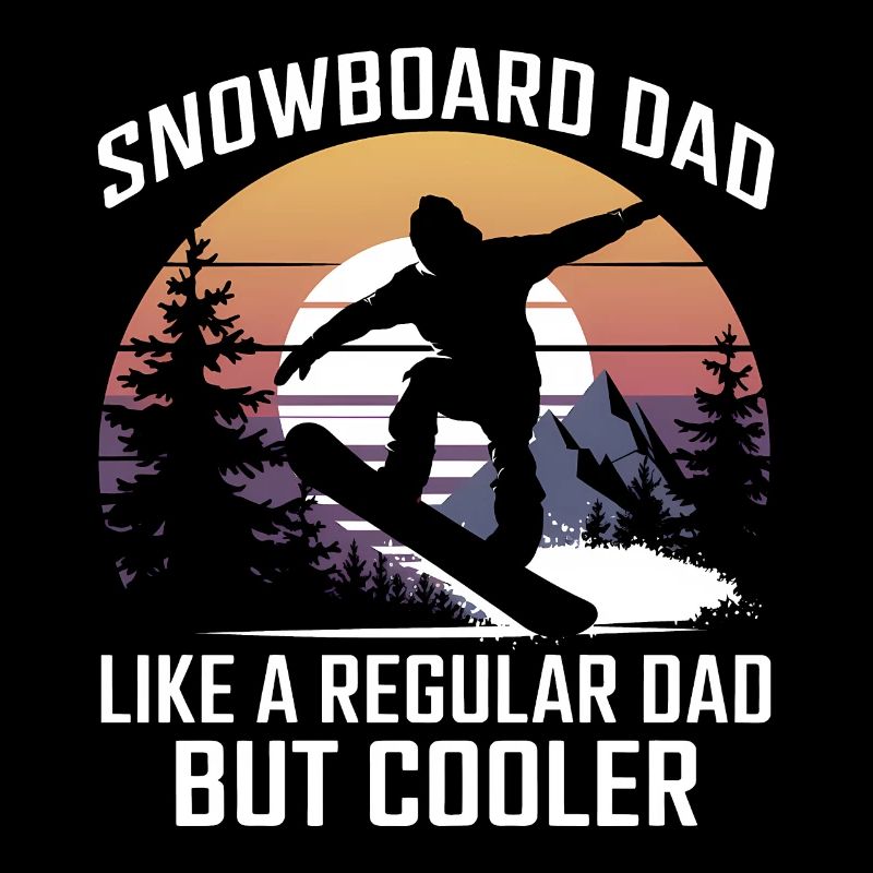 Snowboarderin Spruch Papa Snowboarding Geschenk