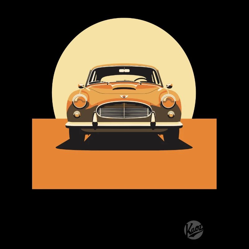 Design minimaliste de voiture classique