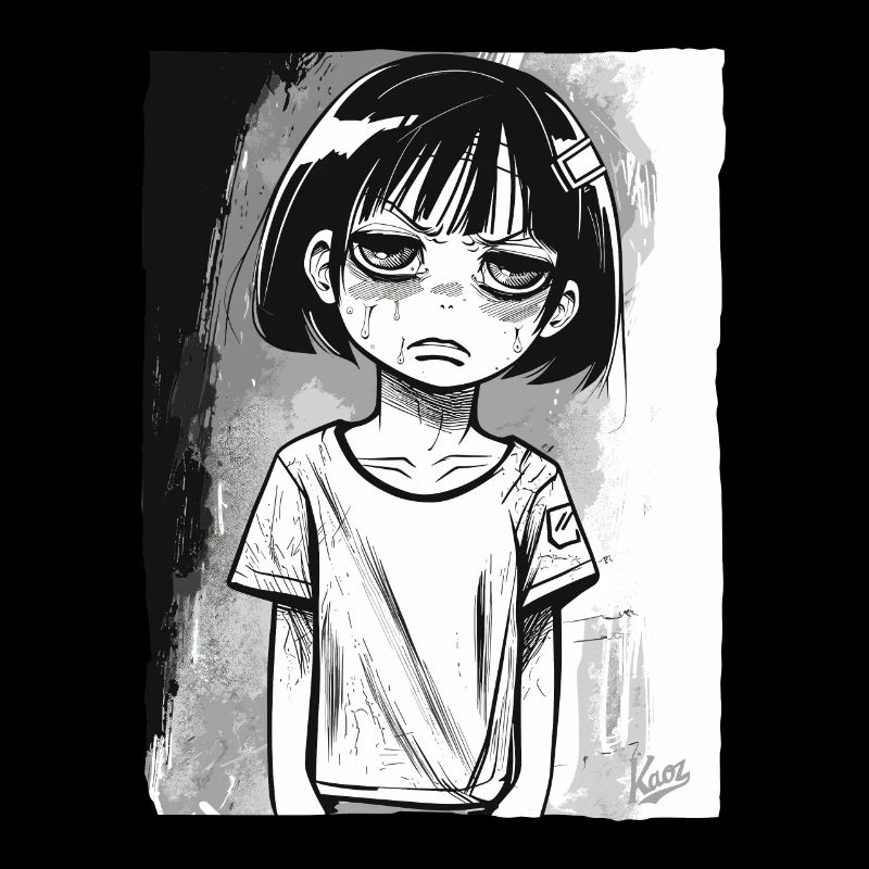 Fille alternative de dessin animé