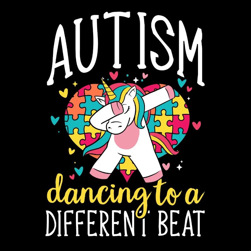 Autism Puzzle Unicorn Dancing Difference Music