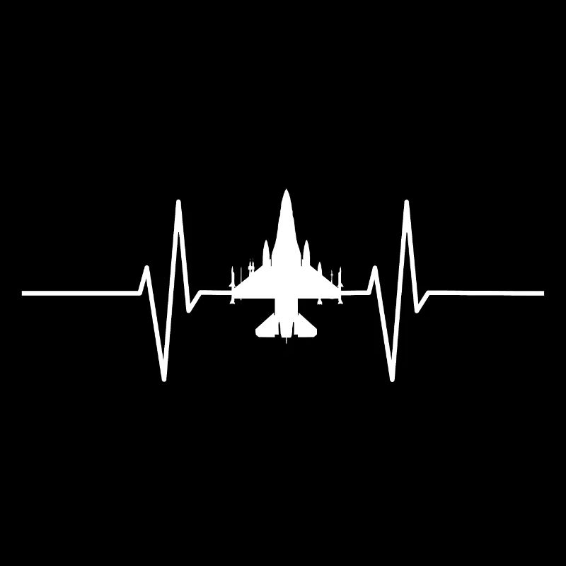 Heartbeat with jet / plane